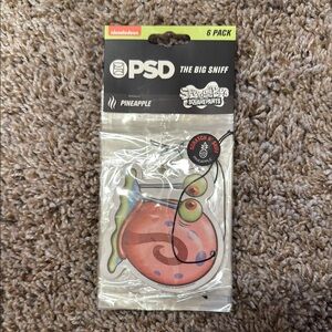 6 Pack PSD The Big Sniff Pineapple Air Freshener